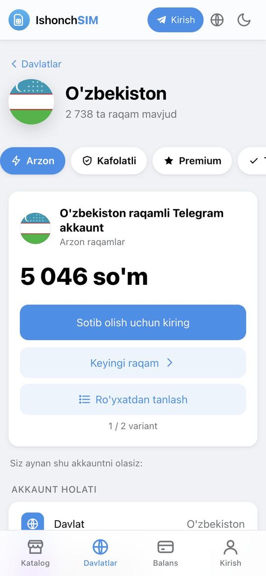 Raqamni sotib oling